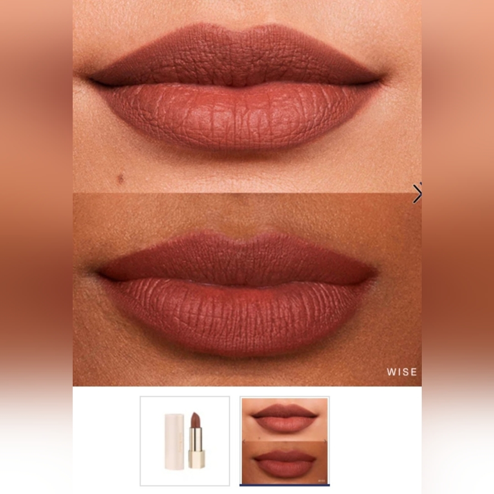 Rare Beauty- Kind Words Matte Lipstick Wise - Warm Brown Nude - Picture 3 of 13